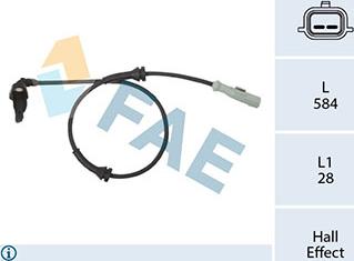 FAE 78442 - Capteur, vitesse de roue droxauto.com