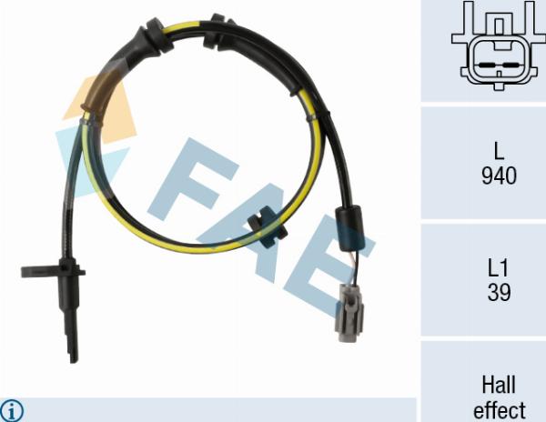 FAE 78456 - Capteur, vitesse de roue droxauto.com