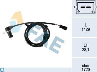FAE 78460 - Capteur, vitesse de roue droxauto.com