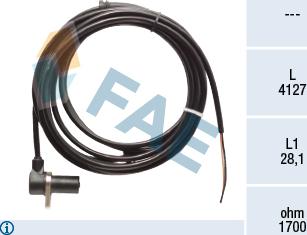 FAE 78417 - Capteur, vitesse de roue droxauto.com