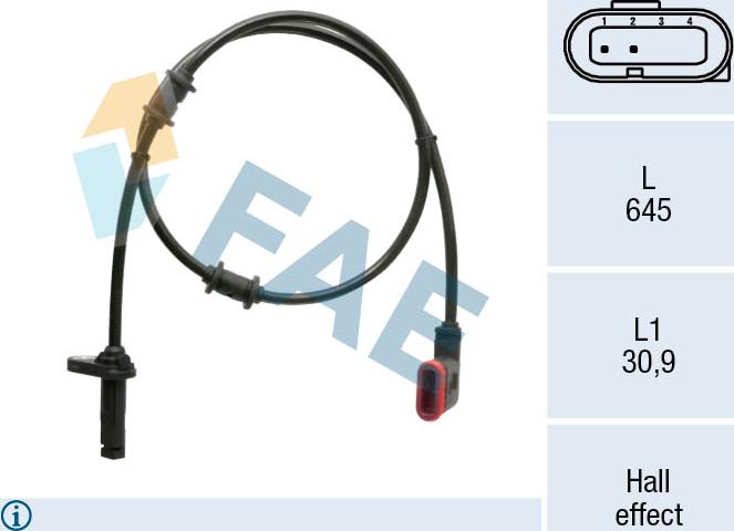 FAE 78484 - Capteur, vitesse de roue droxauto.com