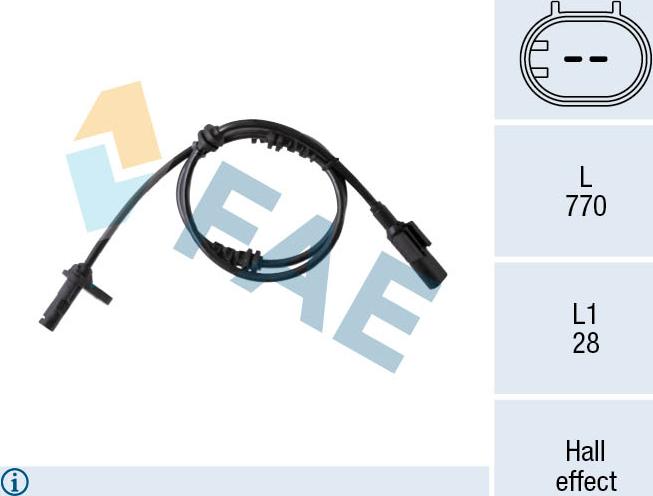 FAE 78434 - Capteur, vitesse de roue droxauto.com