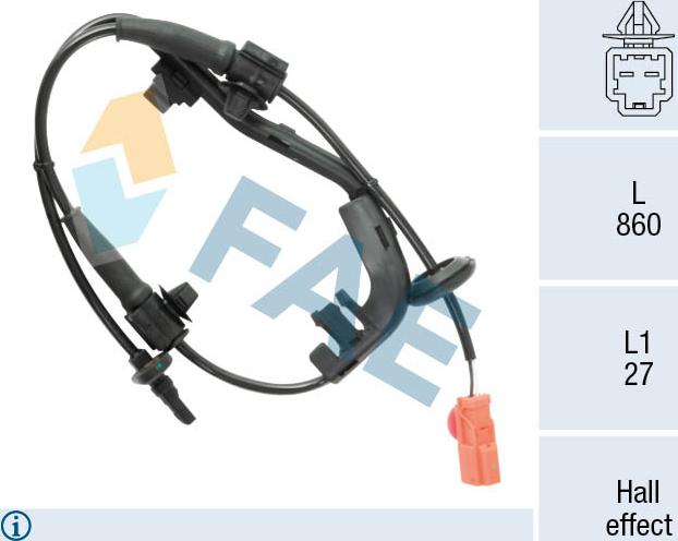 FAE 78595 - Capteur, vitesse de roue droxauto.com