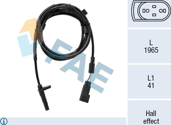 FAE 78544 - Capteur, vitesse de roue droxauto.com