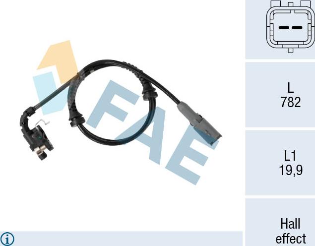 FAE 78548 - Capteur, vitesse de roue droxauto.com