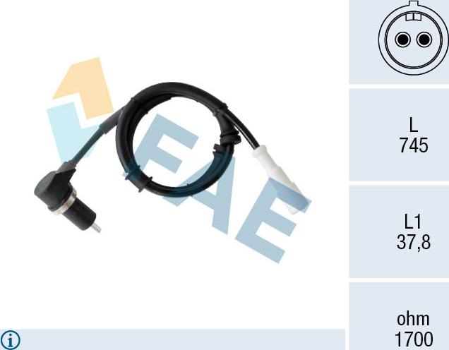FAE 78555 - Capteur, vitesse de roue droxauto.com