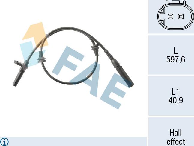 FAE 78564 - Capteur, vitesse de roue droxauto.com