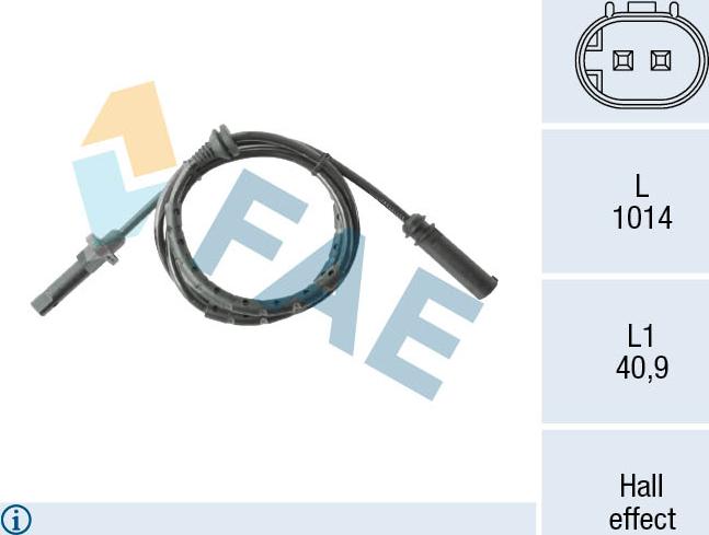 FAE 78565 - Capteur, vitesse de roue droxauto.com