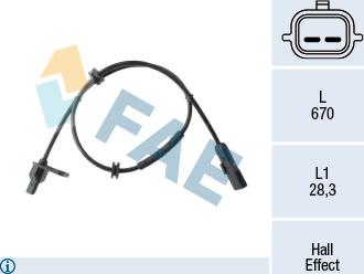 FAE 78512 - Capteur, vitesse de roue droxauto.com