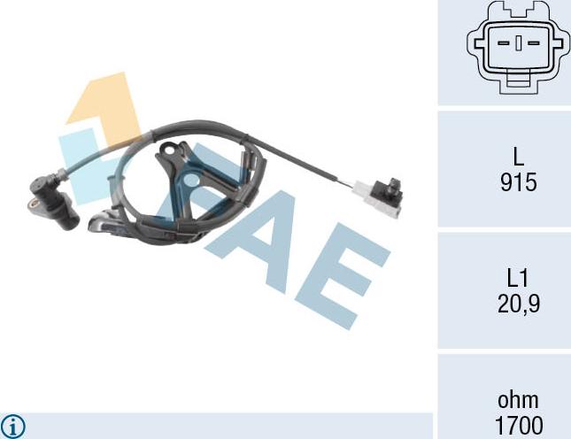 FAE 78585 - Capteur, vitesse de roue droxauto.com