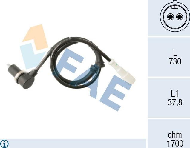 FAE 78587 - Capteur, vitesse de roue droxauto.com