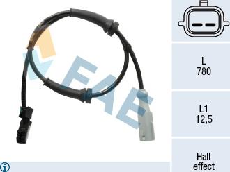 FAE 78537 - Capteur, vitesse de roue droxauto.com