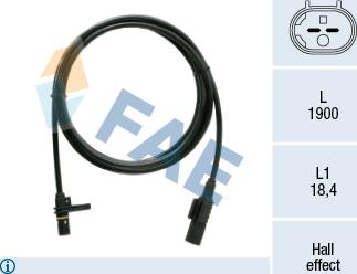 FAE 78526 - Capteur, vitesse de roue droxauto.com