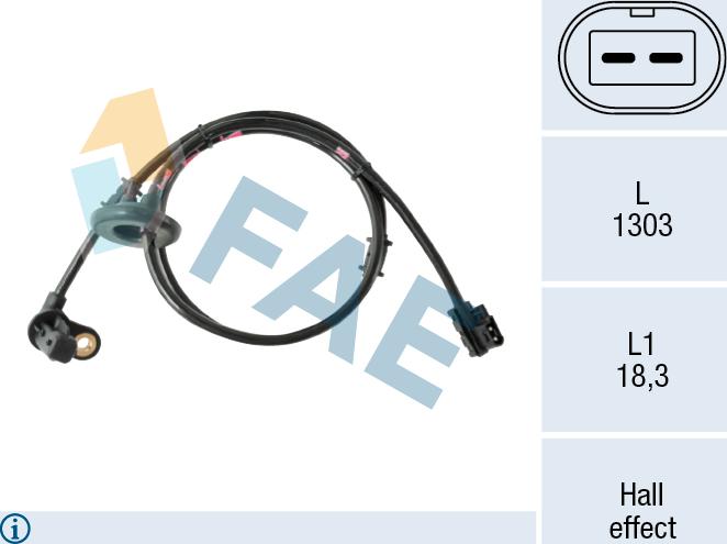 FAE 78642 - Capteur, vitesse de roue droxauto.com