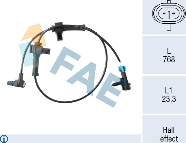 FAE 78653 - Capteur, vitesse de roue droxauto.com