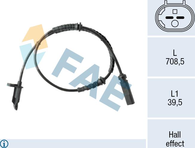 FAE 78661 - Capteur, vitesse de roue droxauto.com