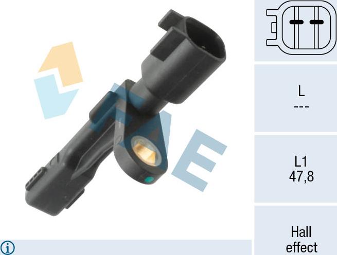 FAE 78610 - Capteur, vitesse de roue droxauto.com