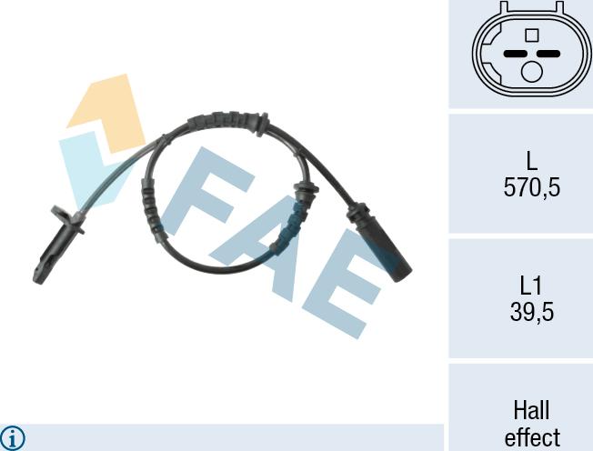 FAE 78617 - Capteur, vitesse de roue droxauto.com