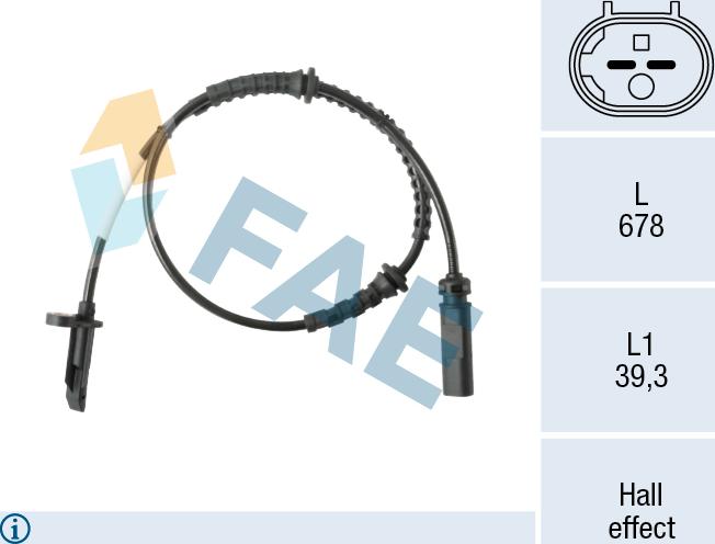 FAE 78625 - Capteur, vitesse de roue droxauto.com