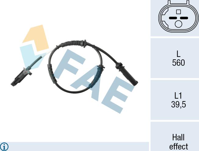 FAE 78626 - Capteur, vitesse de roue droxauto.com