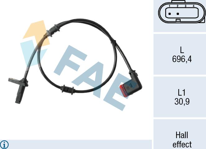 FAE 78671 - Capteur, vitesse de roue droxauto.com