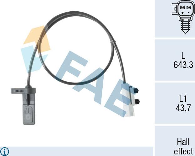 FAE 78673 - Capteur, vitesse de roue droxauto.com