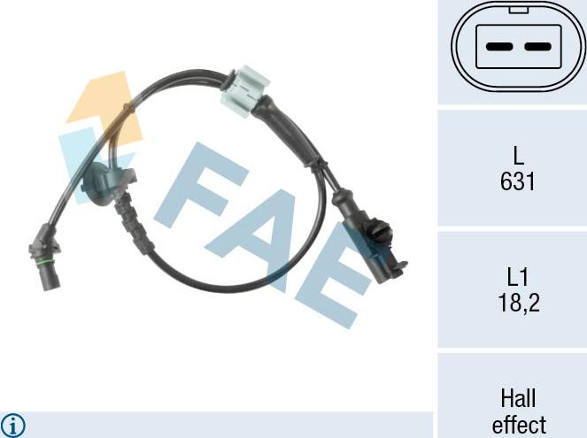 FAE 78672 - Capteur, vitesse de roue droxauto.com