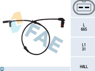 FAE 78088 - Capteur, vitesse de roue droxauto.com