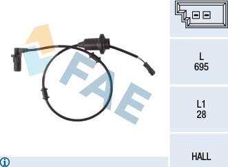 FAE 78108 - Capteur, vitesse de roue droxauto.com