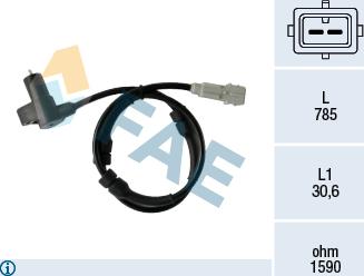 FAE 78377 - Capteur, vitesse de roue droxauto.com