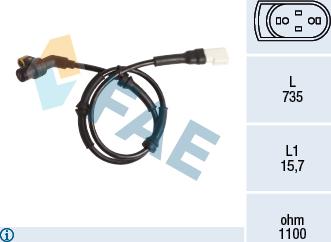 FAE 78202 - Capteur, vitesse de roue droxauto.com