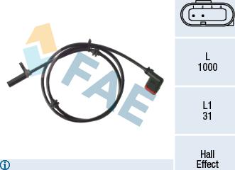FAE 78289 - Capteur, vitesse de roue droxauto.com