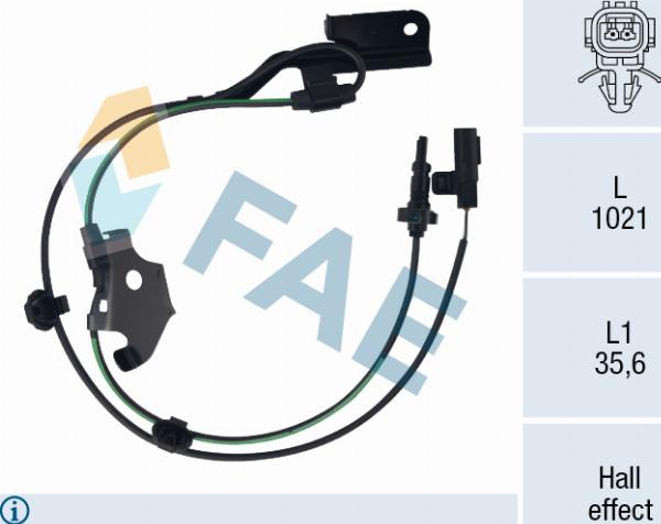 FAE 78740 - Capteur, vitesse de roue droxauto.com