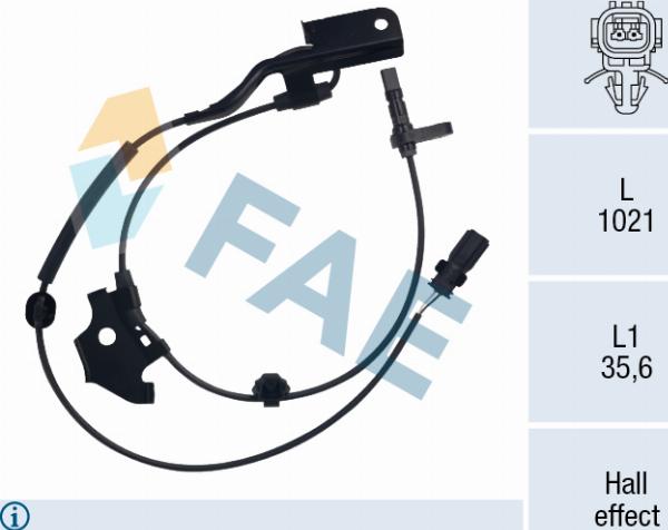 FAE 78741 - Capteur, vitesse de roue droxauto.com