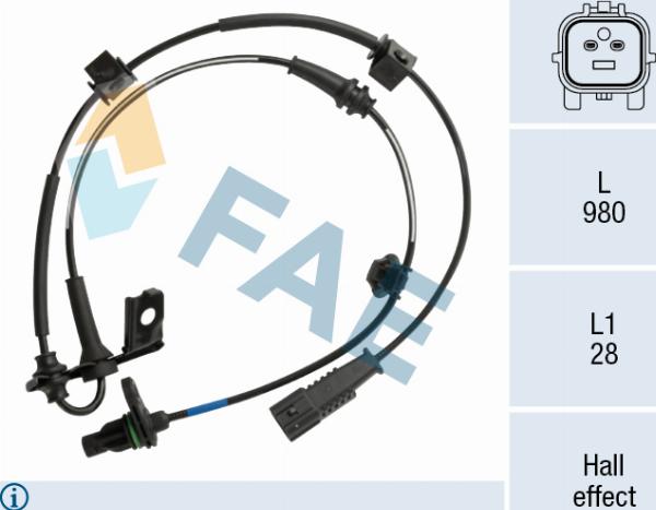 FAE 78759 - Capteur, vitesse de roue droxauto.com