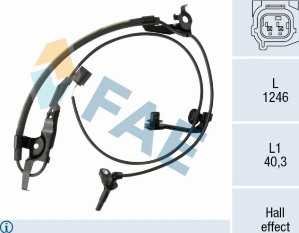 FAE 78751 - Capteur, vitesse de roue droxauto.com