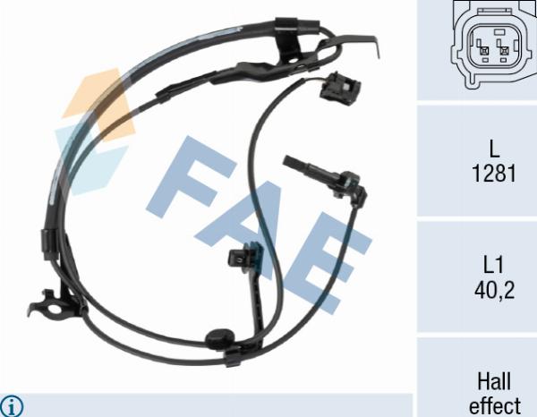 FAE 78765 - Capteur, vitesse de roue droxauto.com