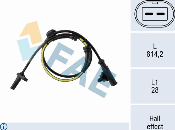 FAE 78760 - Capteur, vitesse de roue droxauto.com