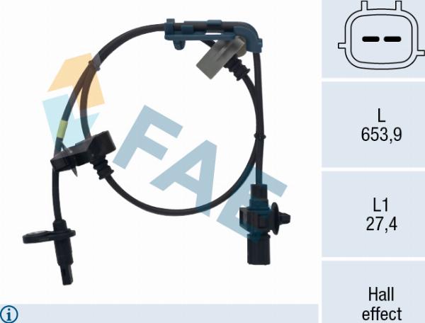FAE 78704 - Capteur, vitesse de roue droxauto.com