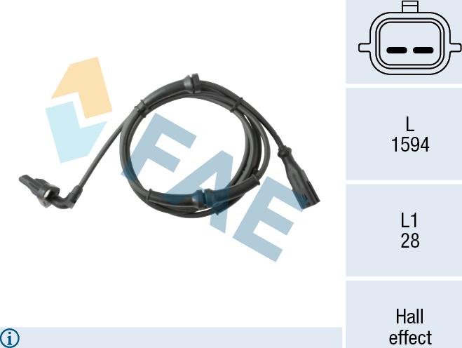 FAE 78718 - Capteur, vitesse de roue droxauto.com