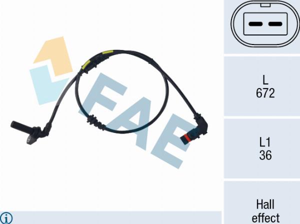 FAE 78737 - Capteur, vitesse de roue droxauto.com