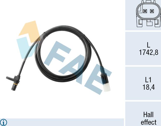 FAE 78723 - Capteur, vitesse de roue droxauto.com