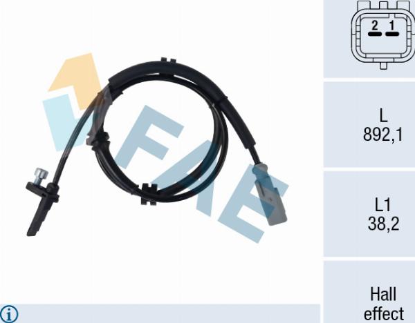 FAE 78774 - Capteur, vitesse de roue droxauto.com