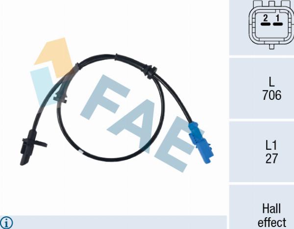 FAE 78778 - Capteur, vitesse de roue droxauto.com