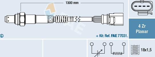 FAE 77900 - Sonde lambda droxauto.com