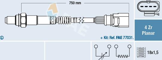 FAE 77901 - Sonde lambda droxauto.com