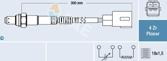 FAE 77454 - Sonde lambda droxauto.com