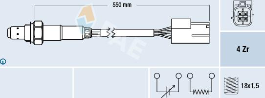 FAE 77468 - Sonde lambda droxauto.com