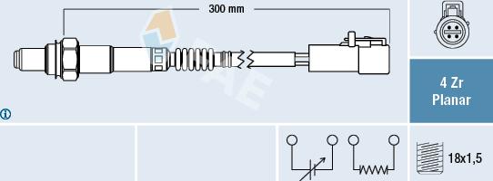 FAE 77418 - Sonde lambda droxauto.com