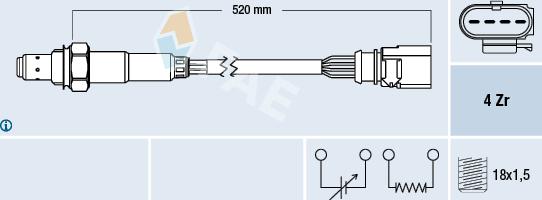 FAE 77438 - Sonde lambda droxauto.com